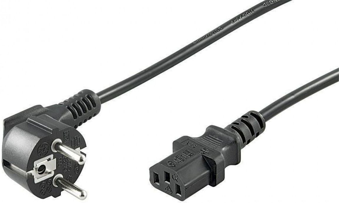 Tipul de cablu de alimentare Schuko CEE 7/7 F IEC C13 negru 1,5 m (68604)