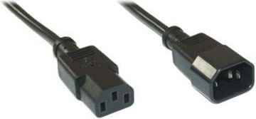 Cablu de alimentare InLine IEC C13 M/F, negru, 3 m (16632B)