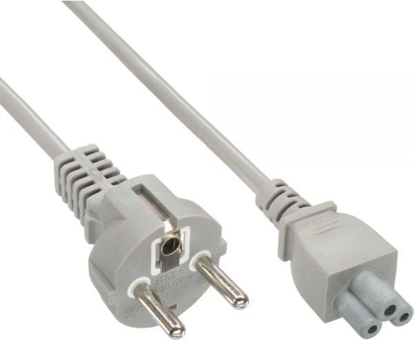 InLine Cablu de alimentare de tip F german - `Mikey Mouse-ul` Plug 1.8m laptop gri - 16656