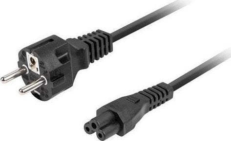 Cablu de alimentare Lanberg Cablu de alimentare Lanberg CEE 7/7-&gt;IEC 320 C5 1.8M VDE notebook (mica) 1.8m VDE drept negru
