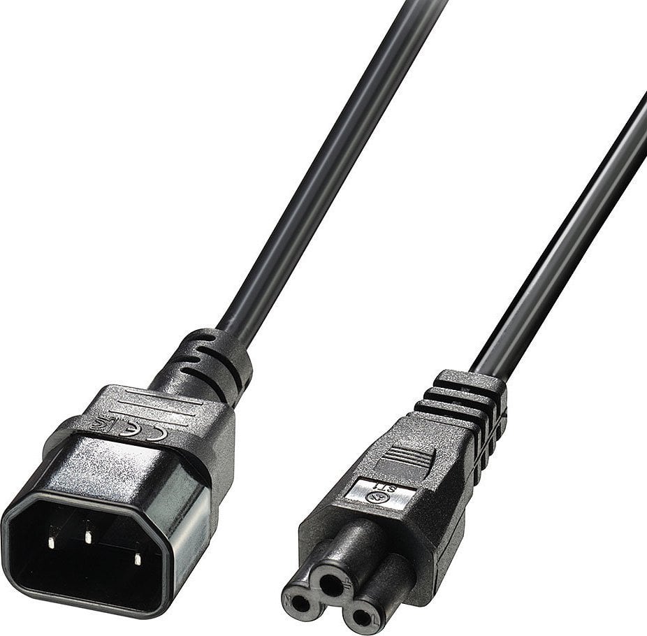 Kabel zasilający Lindy CABLE POWER IEC C14 TO IEC C5/2M 30341 LINDY