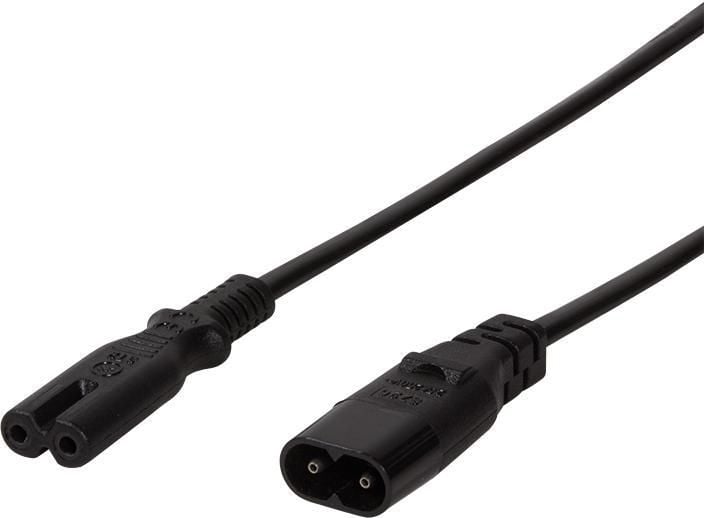 cablu prelungitor IEC C8> C7 2m negru (CP129)