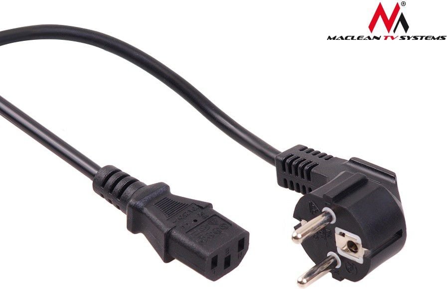 Cablu de alimentare , Maclean , MCTV/801 conector EU 5 m , negru