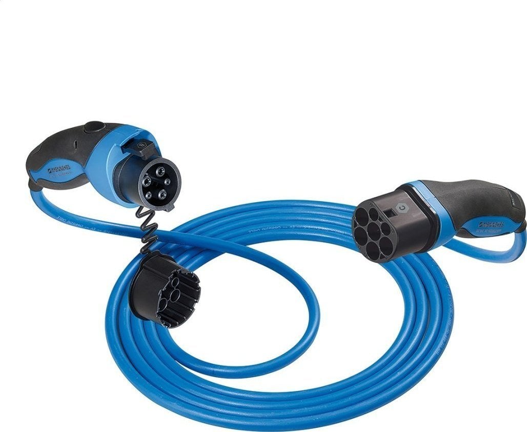 Kabel zasilający Mennekes Mennekes charging cable Mode 3, Type 2 &gt; Type 1, 20A, 1PH (blue/black, 7.5 meters)