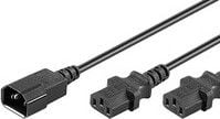 Cablu de alimentare MicroConnect C13x2 - C14, 1,2 m (PE061312)