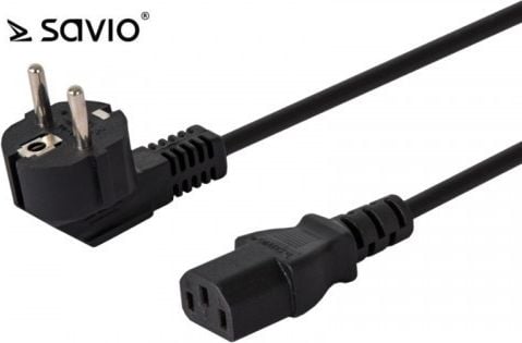 Cablu de alimentare Savio C13/ C/F Cablu de alimentare cu unghi Schuko Savio CL-98 1,8 m Pachet multiplu 10 buc - SAVIO CL-98Z