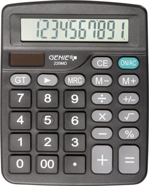 Calculatoare de birou - Calculator Genie GENIE Tischrechner Basic 220 MD 10-stellig