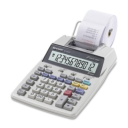 Calculator cu banda, 12 digiti, SHARP EL-1750V