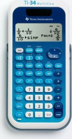 Calculator stiintific Texas Instruments TI-34 MultiView™, afisaj MultiView™ 4 linii
