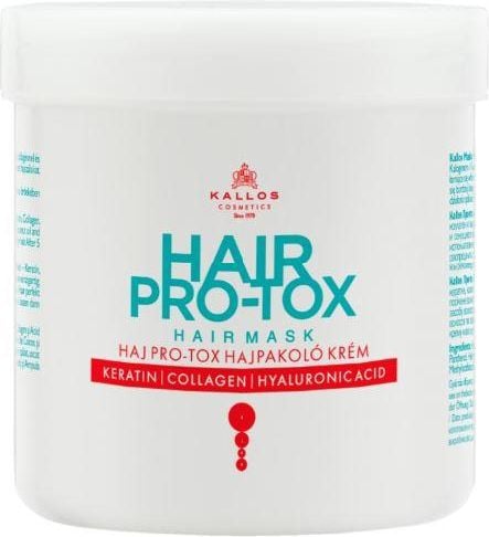 Kallos KJMN HAIR PRO-TOX Mască de păr cu cheratina, colagen și acid hialuronic 500 ml