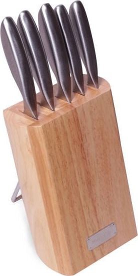 Kamille Un set de cuțite din oțel într-un bloc de 5 Kamille KM-5133