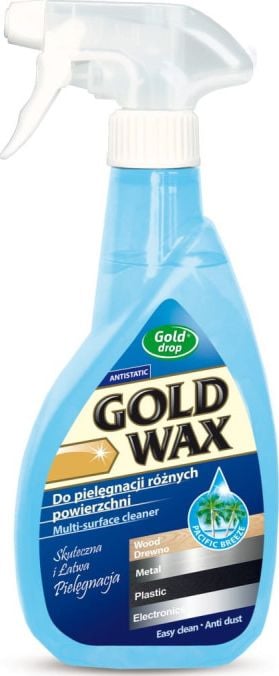 Kamix Gold Wax - Lichid pentru curățarea și îngrijirea mobilierului în spray, antistatic - 400 ml