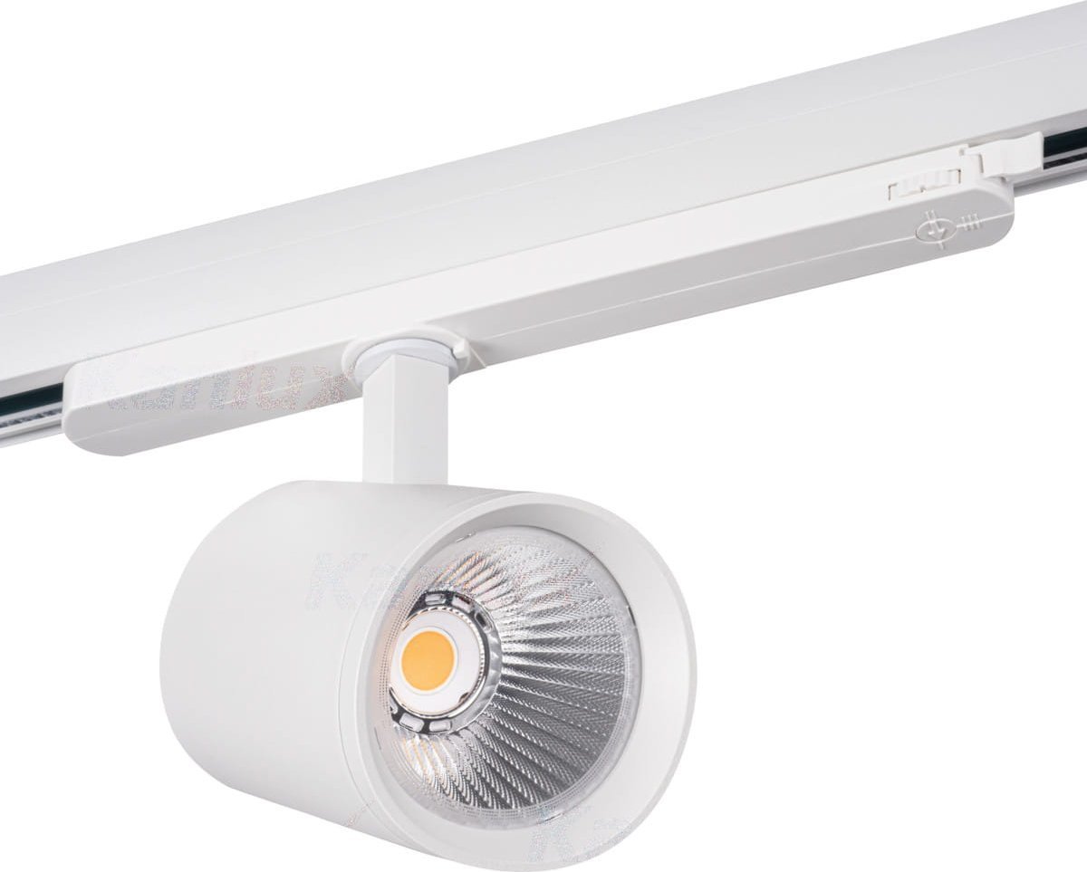 Proiector pe șină Kanlux LED 30W 3000lm 4000K 220-240V IP20 ATL1 30W-940-S6-W alb 33136