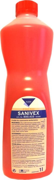 Karimex 800.433 - Sanivex - 1L, agent puternic pentru curățarea temeinică a suprafețelor rezistente la acizi puternici