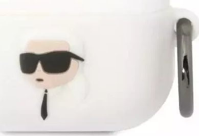 Karl Lagerfeld Husa de protectie pentru casti Karl Lagerfeld pentru AirPods Pro husa alb/alb Silicon Karl Head 3D