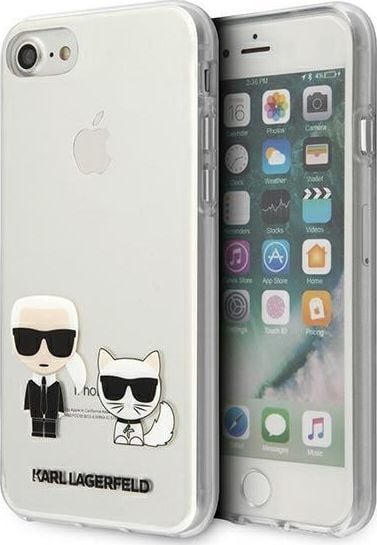 Karl Lagerfeld Karl Lagerfeld KLHCI8CKTR iPhone 7/8/SE 2020 hardcase Transparent Karl & Choupette