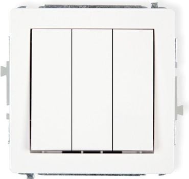 Conector Ascunse DECO triplu alb (DWP-7)