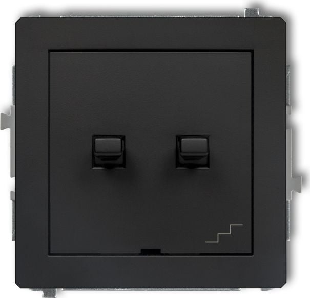 Karlik DECO Conector scară dublă în stil american negru mat 12DWPUS-33