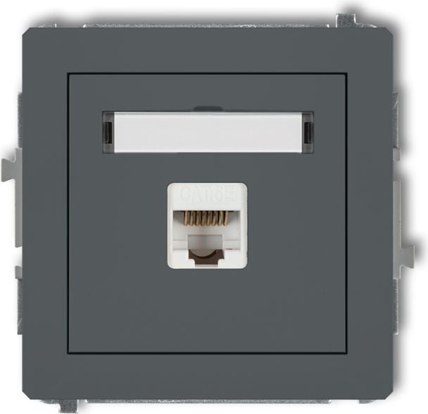 Single computer soclu 1xRJ45 grafit mat (28DGK-1)