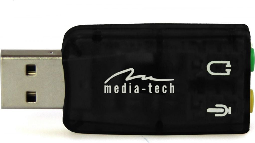 Placa de Sunet Media-Tech VIRTU 5.1, conectare USB