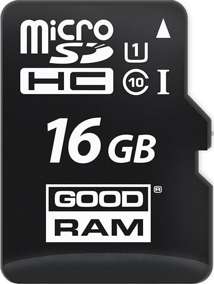 Card de memorie microSD Goodram 16GB,UHS I,cls 10 + adaptor, M1AA-0160R12