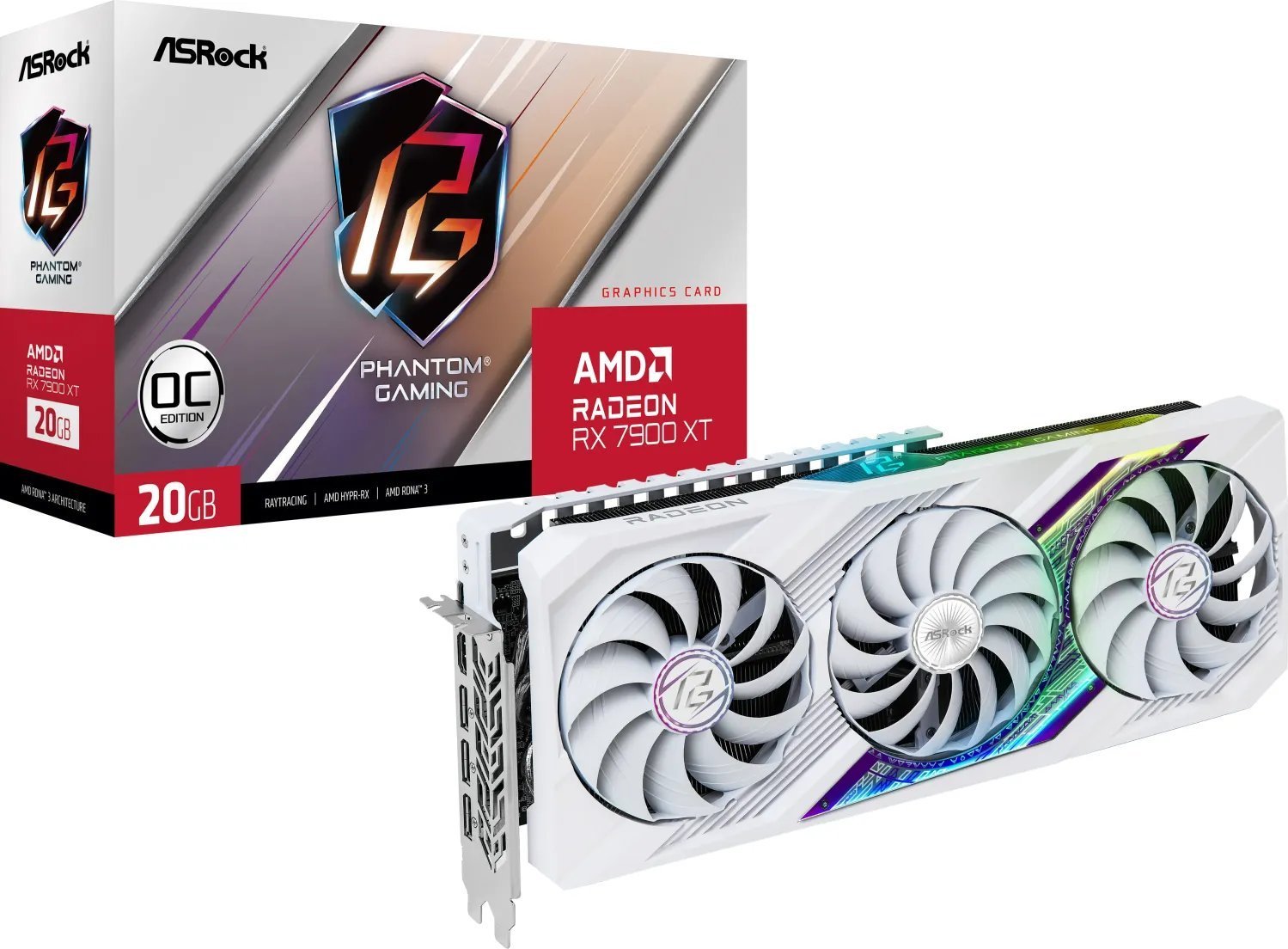 Karta graficzna ASRock Karta graficzna ASRock RX 7900 XT Phantom Gaming White 20GB OC