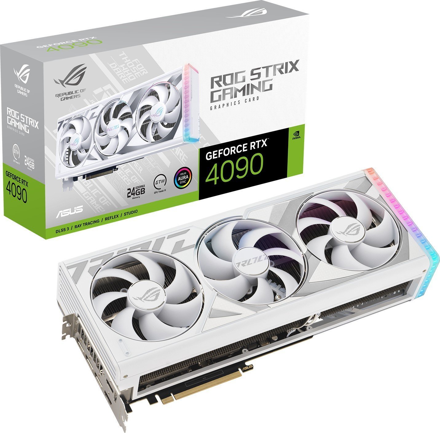 Karta graficzna Asus ASUS ROG-STRIX-RTX4090-24G-WHITE 24GB GDDR6X HDMI DP