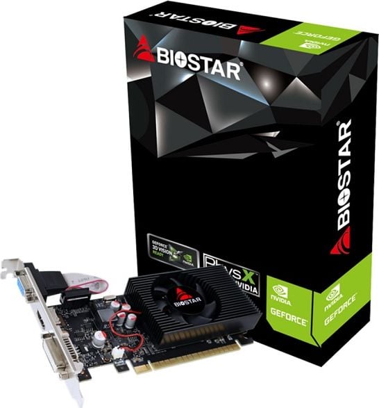 Placa Video BIOSTAR GeForce GT730, 2GB, GDDR3, 128 bit, DVI-I, D-Sub, HDMI