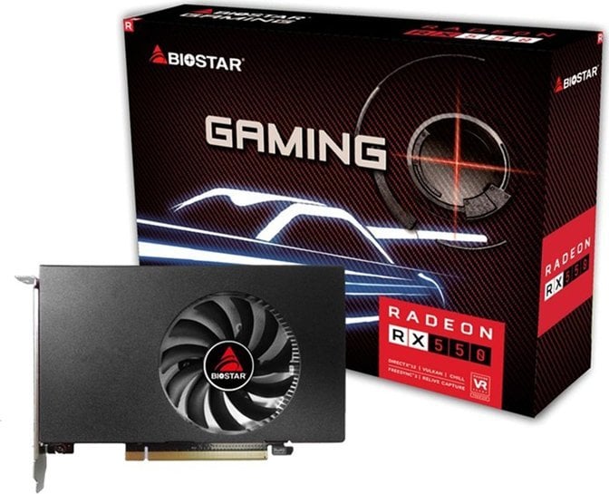 Karta graficzna Biostar Karta graficzna BIOSTAR Radeon RX 550 4GB GDDR5 4xHDMI