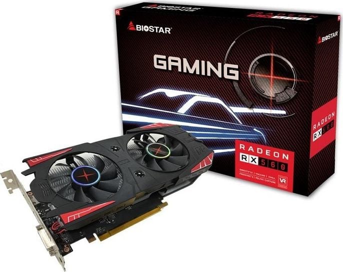 Karta graficzna Biostar Radeon RX 560 Gaming OC 4GB GDDR5 (VA5605RF41-SBHRA-BS2)