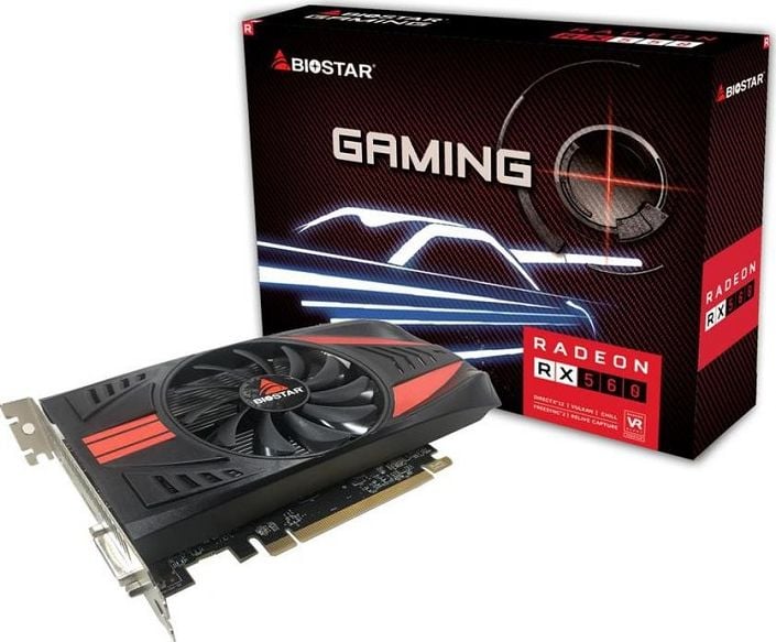 Placă grafică Biostar Radeon RX 560 Gaming OC 4GB GDDR5 (VA5615RF41-TBE1A-BS2)