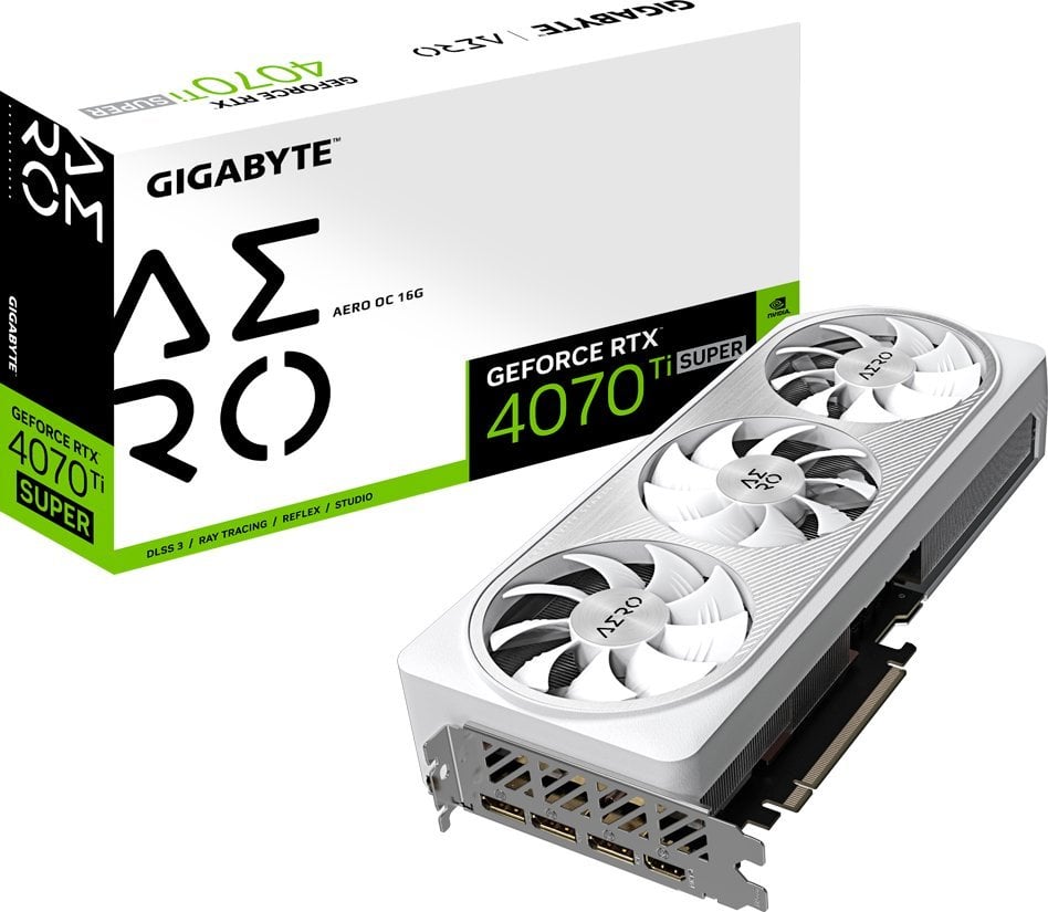 Karta graficzna Gigabyte GeForce RTX 4070 Ti SUPER Aero OC 16GB GDDR6X (GV-N407TSAERO OC-16GD)