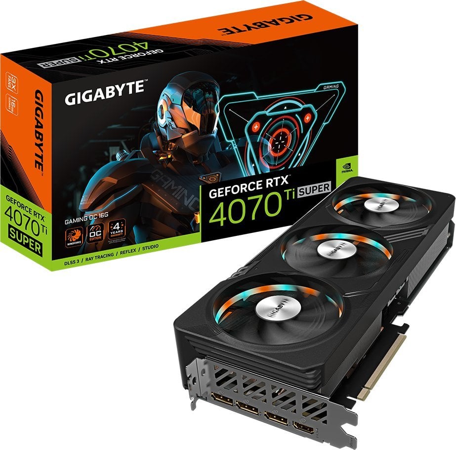 Placi video - Karta graficzna Gigabyte GeForce RTX 4070 Ti SUPER Gaming OC 16GB GDDR6X (GV-N407TSGAMING OC-16GD)