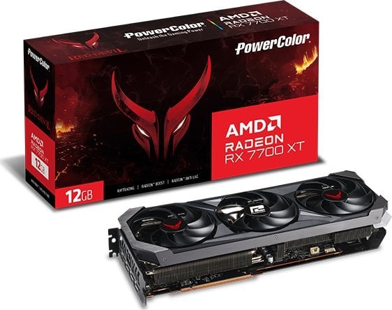 Karta graficzna Power Color PowerColor Red Devil RX 7700 XT 12G-E/OC AMD Radeon RX 7700 XT 12 GB GDDR6