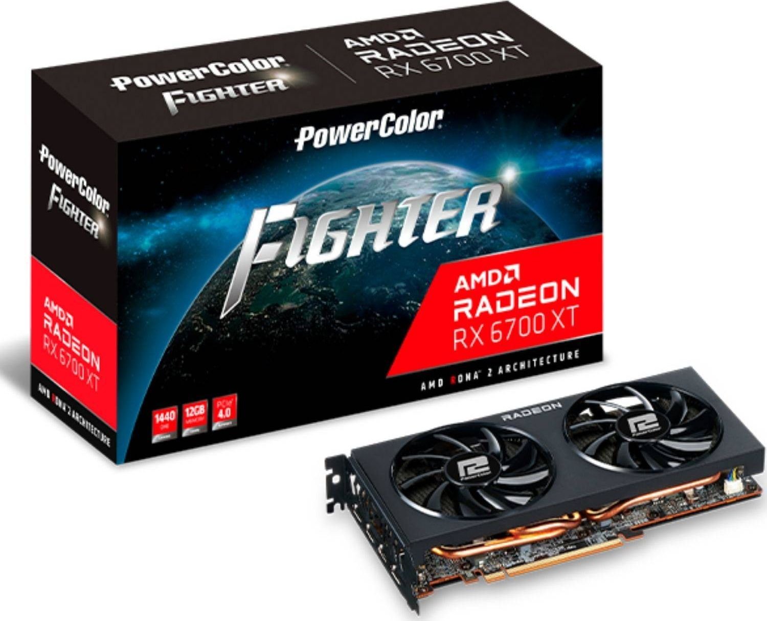 Placa video PowerColor Radeon™ RX 6700 XT Fighter, 12GB GDDR6, 192-bit