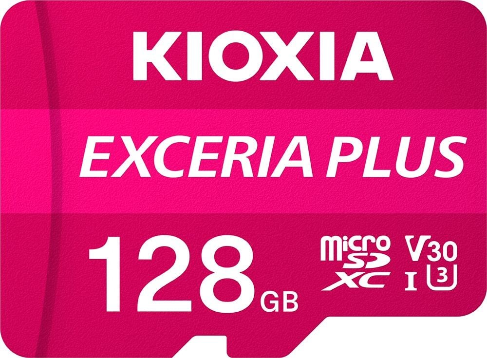 Card de memorie microSDXC Kioxia Exceria Plus (M303) 128GB,UHS I U3+ adaptor, LMPL1M128GG2