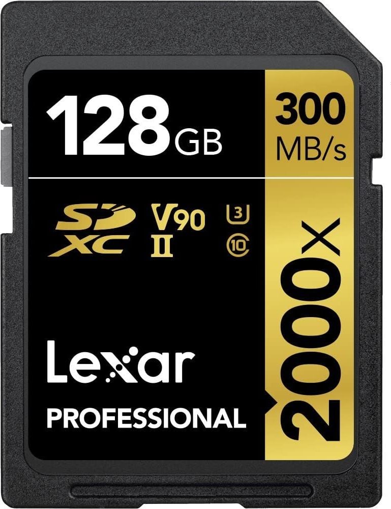 Lexar Professional 2000x SDXC Card 128GB Clasa 10 UHS-II/U3 V90 (LSD2000128G-BNNNG)