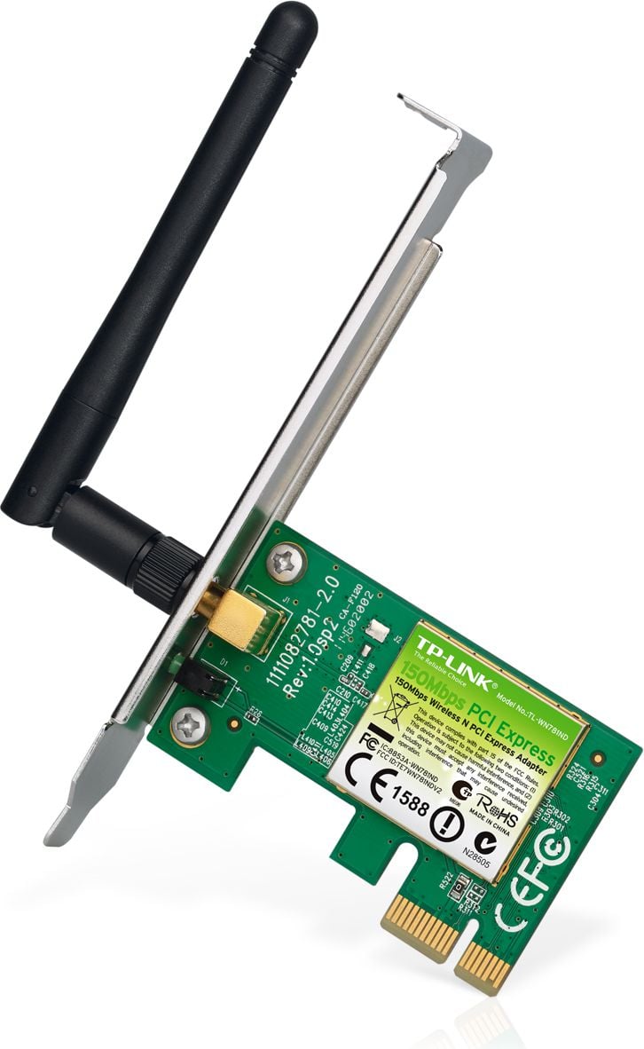 Placa de retea wireless TP-LINK TL-WN781ND, PCI