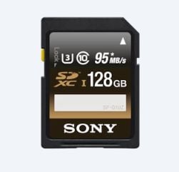 Card de momorie Sony SDXC 128GB Professional, Class 10 UHS-I, R95 MB/s, W90MB/s