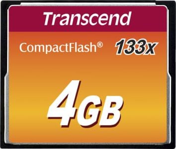 Card Compact Flash 4GB Transcend 133x (TS4GCF133)