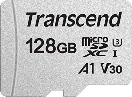 Card Transcend 300S MicroSDXC 128GB Clasa 10 UHS-I/U3 V30 (TS128GUSD300S)
