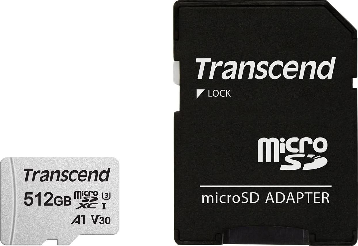 Karta Transcend 300S MicroSDXC 512 GB Class 10 UHS-I/U3 (TS512GUSD300S-A)