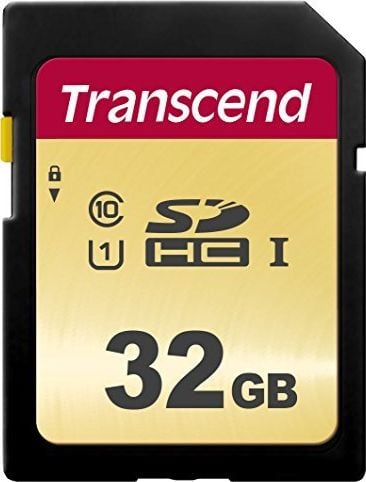 Card SDHC Transcend 500S 32 GB clasa 10 UHS-I/U1 V30 (TS32GSDC500S)
