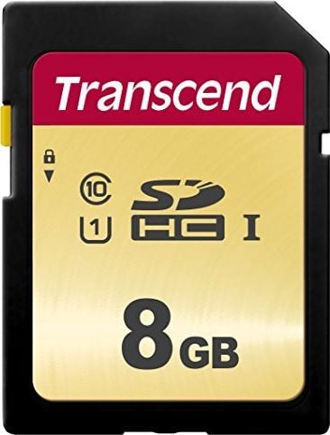 Card Transcend 500S SDHC 8GB clasa 10 UHS-I/U1 V30 (TS8GSDC500S)