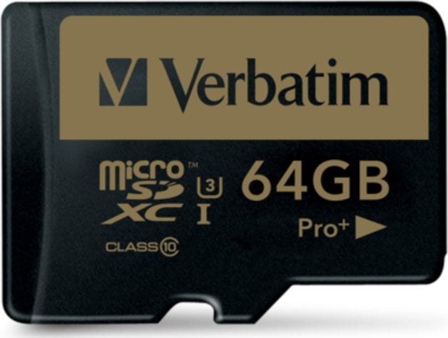 Karta Verbatim Pro+ MicroSDXC 64 GB Class 10 UHS-I/U1 (44034)