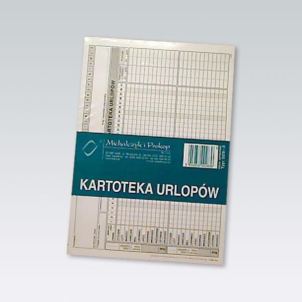 Kartoteka urlopowa A5 (525-3)