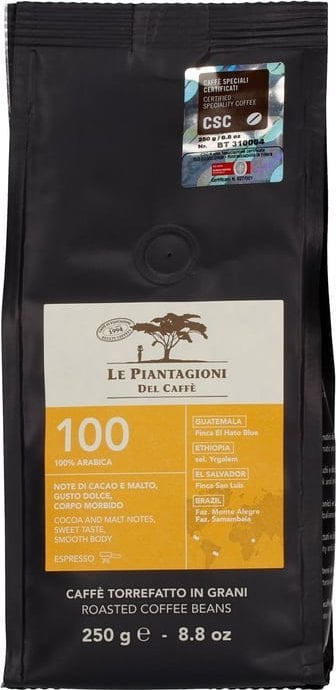 Boabe de cafea Le Piantagioni del Caffe 100 250 g