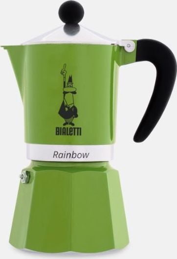 Cafetiere - Espresor Bialetti Rainbow, 8006363018500, 150ml, 3 cesti, Verde