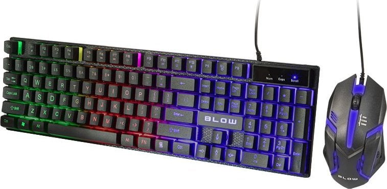Keyboard + mouse Blow 84-219# Keyboard + mouse suflare cu declanșare LED