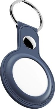 Alte gadgeturi - KeyBudz KeyBudz AirTag Keyring - husă de protecție din piele pentru pachet de 2 AirTag (albastru cobalt)